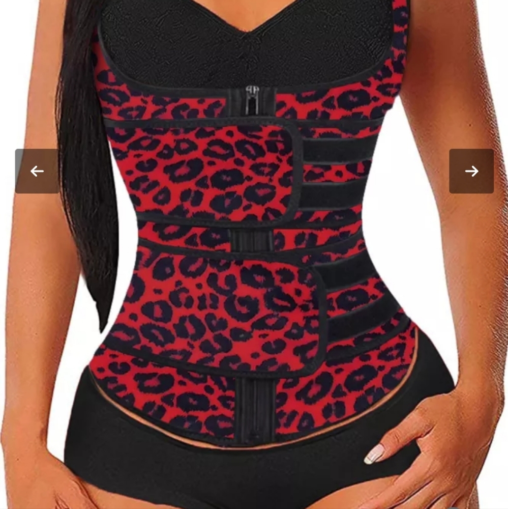 Red cheetah waist shaper